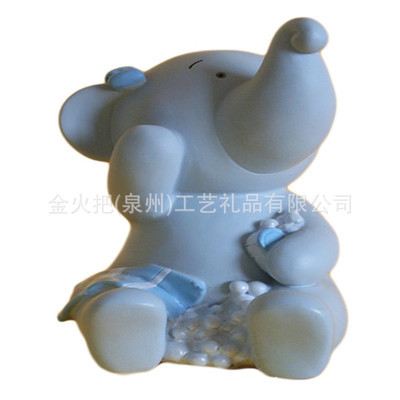 金火把象系列树脂储蓄罐 工厂直供，个性化定制引领工艺新风尚